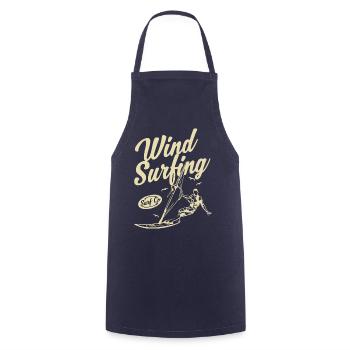 Wind Surfing 1- Wind surfing - Cooking Apron - navy - Front - AI Model Male 185 dark (185cm)
