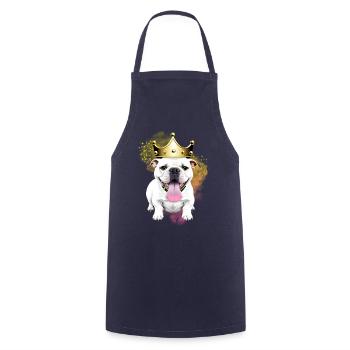 Dog Sayings Dog Dogs Bulldog - Cooking Apron - navy - Front - AI Model Male 185 dark (185cm)