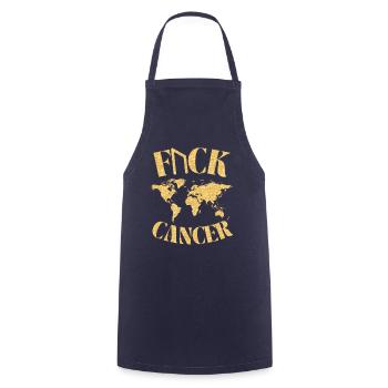 F... CK CANCER - ESPOIR, AMOUR ET COMBAT - Tablier de cuisine - marine - Devant - AI Model Male 185 dark (185cm)