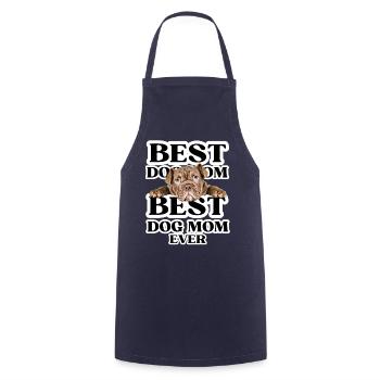 MEILLEURE MAMAN DE CHIEN jamais I cadeau de propriétaire de chien - Tablier de cuisine - marine - Devant - AI Model Male 185 dark (185cm)