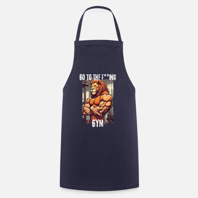 Fort comme un lion - Tablier de cuisine - marine
