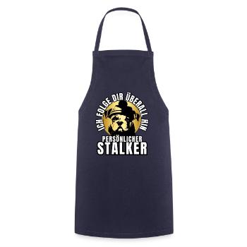 CHIEN DE CHASSE PERSONNEL CHIEN BOULEDOGUE - Tablier de cuisine - marine - Devant - AI Model Male 185 dark (185cm)