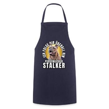 CHIEN DE CHASSE PERSONNEL CHIEN BOULEDOGUE - Tablier de cuisine - marine - Devant - AI Model Male 185 dark (185cm)