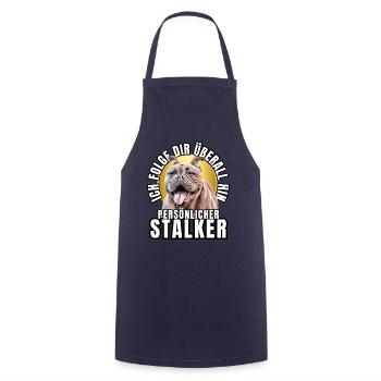 CHIEN DE CHASSE PERSONNEL CHIEN BOULEDOGUE - Tablier de cuisine - marine - Devant - AI Model Male 185 dark (185cm)