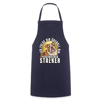CHIEN DE CHASSE PERSONNEL CHIEN BOULEDOGUE - Tablier de cuisine - marine - Devant - AI Model Male 185 dark (185cm)