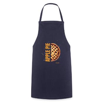 Half a cake in quick cooking - Cooking Apron - navy - Front - AI Model Male 185 dark (185cm)