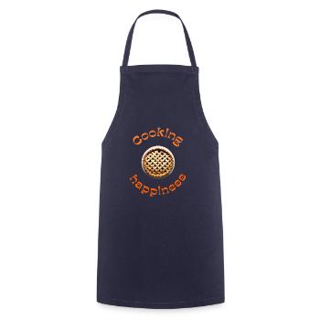 Pie with apple - Cooking Apron - navy - Front - AI Model Male 185 dark (185cm)
