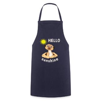 HELLO sunshine - Kochschürze - Navy - Vorne - AI Model Male 185 dark (185cm)