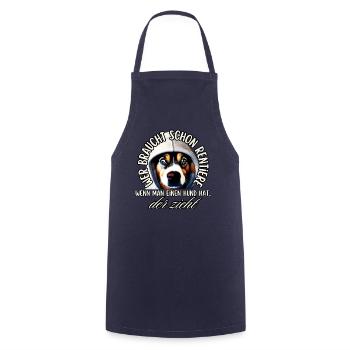 chemise chien drôle CHRISTMAS REINDEER DOG - Tablier de cuisine - marine - Devant - AI Model Male 185 dark (185cm)