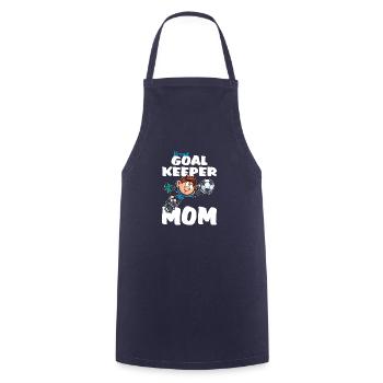 Proud Goalkeeper Mom Torhüter Mama - Kochschürze - Navy - Vorne - AI Model Male 185 dark (185cm)