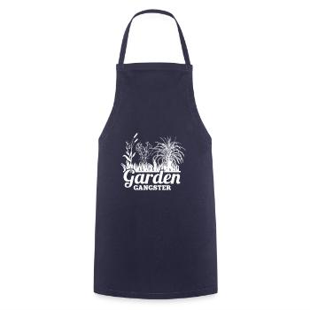 Gangsters de jardin - Tablier de cuisine - marine - Devant - AI Model Male 185 dark (185cm)