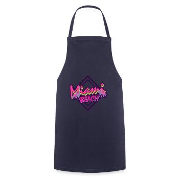 Miami Beach - Cooking Apron - navy - Front - AI Model Male 185 dark (185cm)