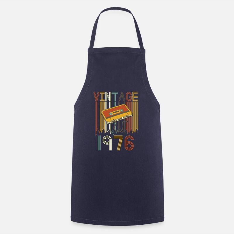Vintage 1976 retro - Cooking Apron - navy