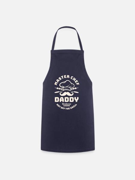 Vatertag - Dad Master Chef Daddy Barbeque Lege - Kochschürze - Navy