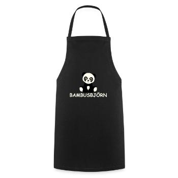 Bambus-Björn - Kochschürze - Schwarz - Vorne - AI Model Male 185 dark (185cm)