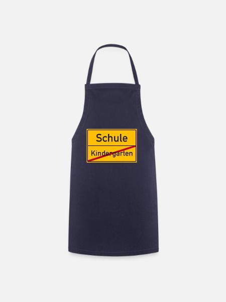 Kindergarten Schulanfang ABC-Schütze Ortsschild - Kochschürze - Navy