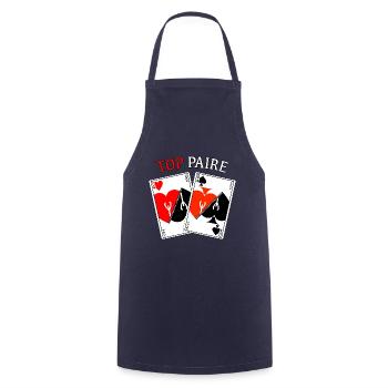 La TOP paire - Tablier de cuisine - marine - Devant - AI Model Male 185 dark (185cm)