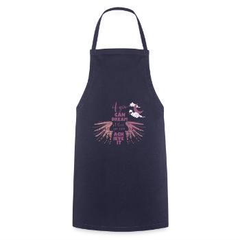 Drôle de sport de fitness - Réaliser un rêve - Tablier de cuisine - marine - Devant - AI Model Male 185 dark (185cm)