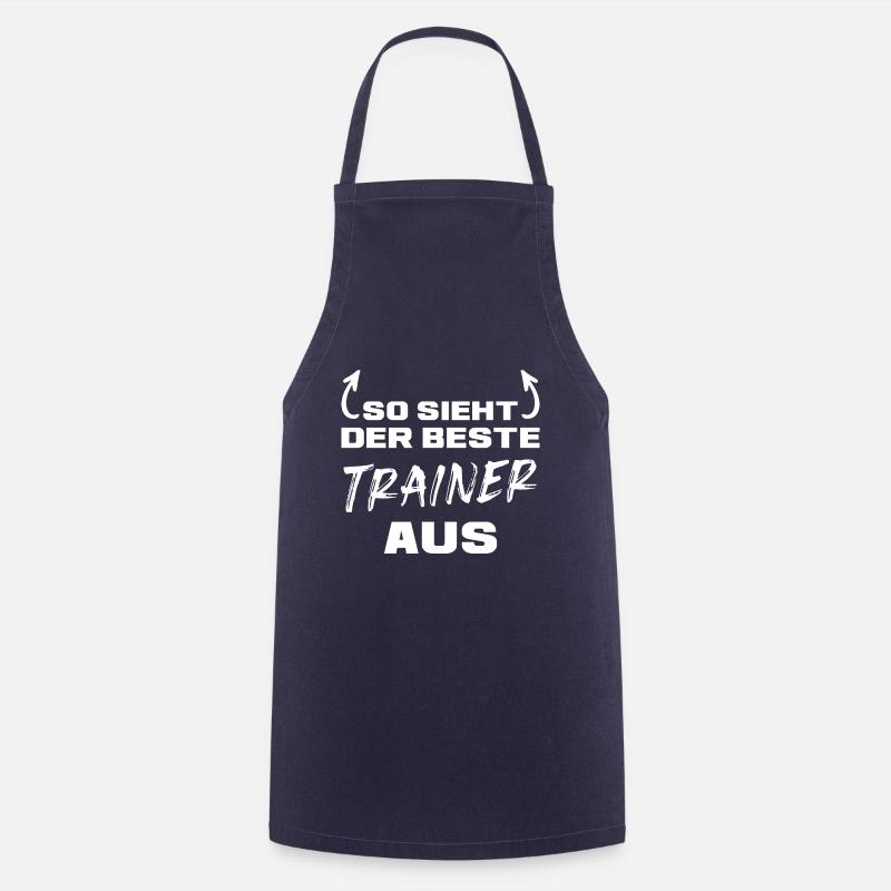 Mannschaft Fußball Bester Trainer Geschenk - Kochschürze - Navy