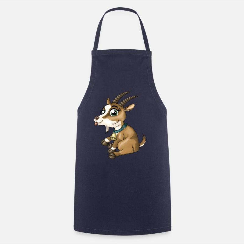 Chèvre drôle mignon - Tablier de cuisine - marine