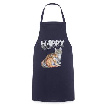 Mother's Day mom and baby cats - Cooking Apron - navy - Front - AI Model Male 185 dark (185cm)