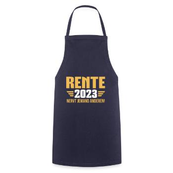 Rente 2023 Nerve jemand anderen Ruhestand - Kochschürze - Navy - Vorne - AI Model Male 185 dark (185cm)
