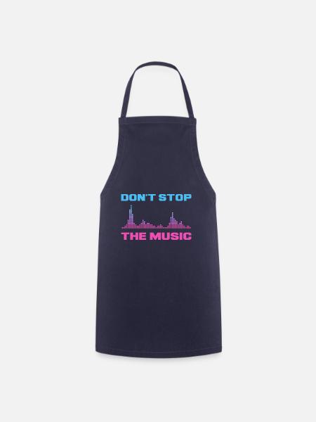 Techno Discjockey Auflegen im Club DJ Geschenk - Kochschürze - Navy