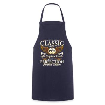 Vintage 1993 29th birthday vintage 93 gift - Cooking Apron - navy - Front - AI Model Male 185 dark (185cm)