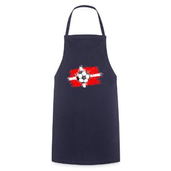 Football Danemark (Danemark) 02 - Tablier de cuisine - marine - Devant - AI Model Male 185 dark (185cm)
