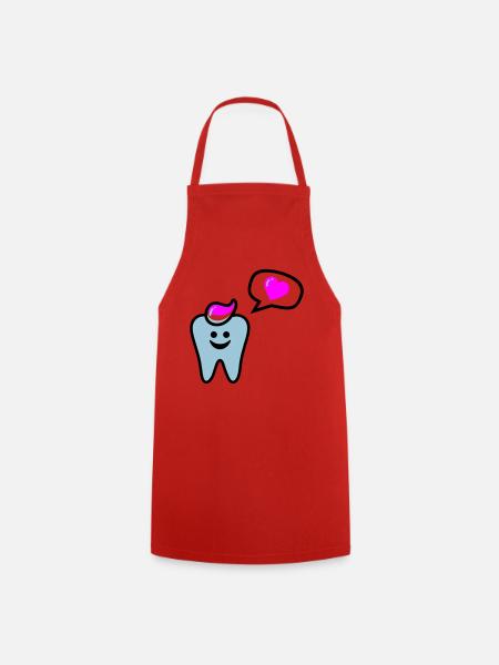 zahn punk zahnarzt dentist - Tablier de cuisine - rouge
