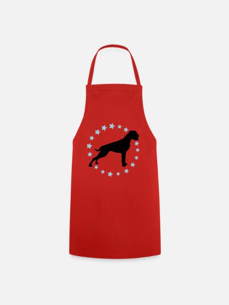 Boxer Sternenkreis 2 farb - Kochschürze - Rot