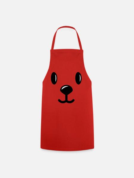 teddy bär bärchen face - Kochschürze - Rot