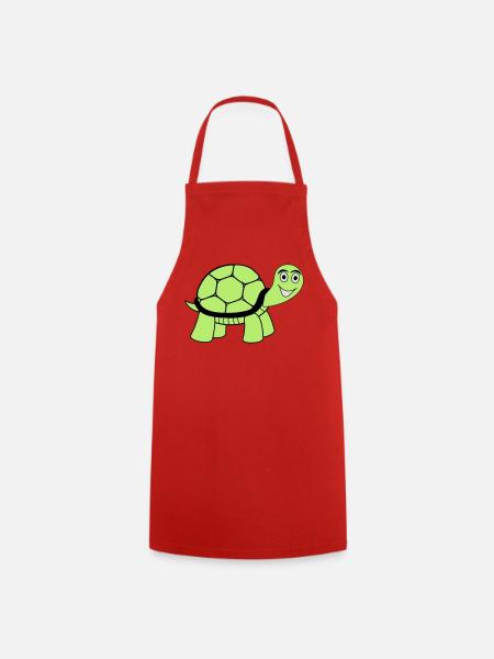 Schildkröte - Kochschürze - Rot