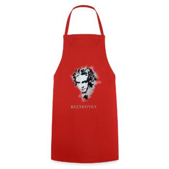 Beethoven Klassik Freude schöner götterfunke Musik - Kochschürze - Rot - Vorne - AI Model Male 185 dark (185cm)