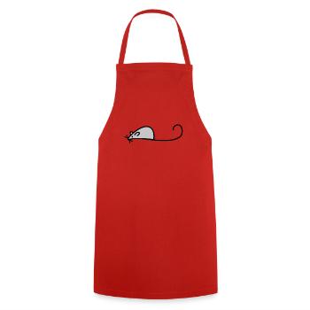 mouse - Cooking Apron - red - Front - AI Model Male 185 dark (185cm)