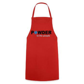 snow - Cooking Apron - red - Front - AI Model Male 185 dark (185cm)