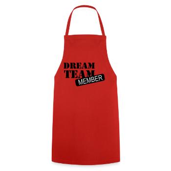 6061912 121196980 dreamteam - Cooking Apron - red - Front - AI Model Male 185 dark (185cm)
