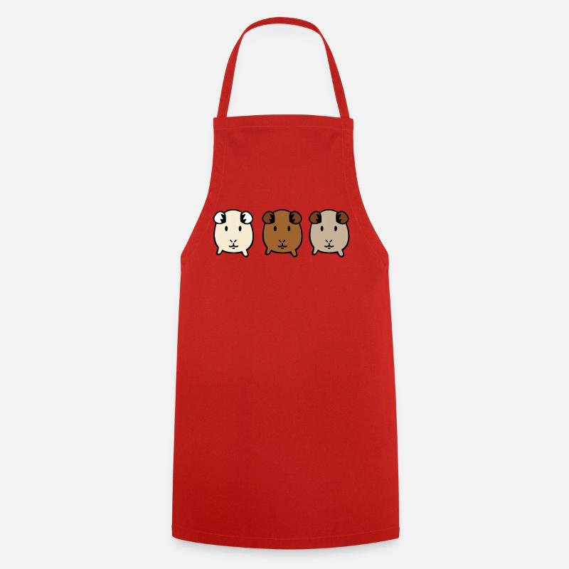 guinea pig - Cooking Apron - red