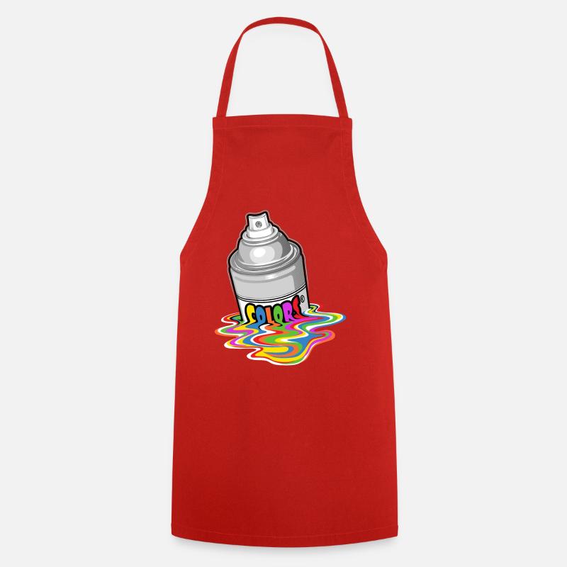 Melting spray - Cooking Apron - red