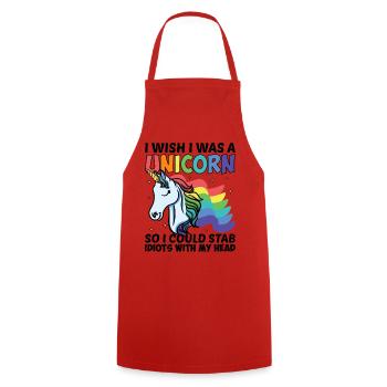 Cool cool dit dicton pour des tenues lumineuses - Tablier de cuisine - rouge - Devant - AI Model Male 185 dark (185cm)