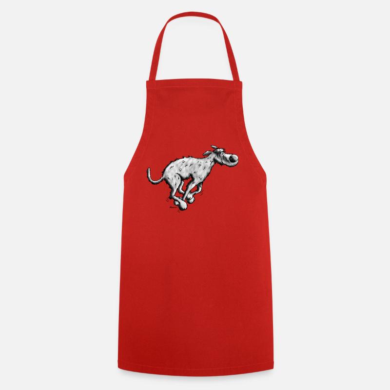 Mignon Irish Wolfhound - Tablier de cuisine - rouge