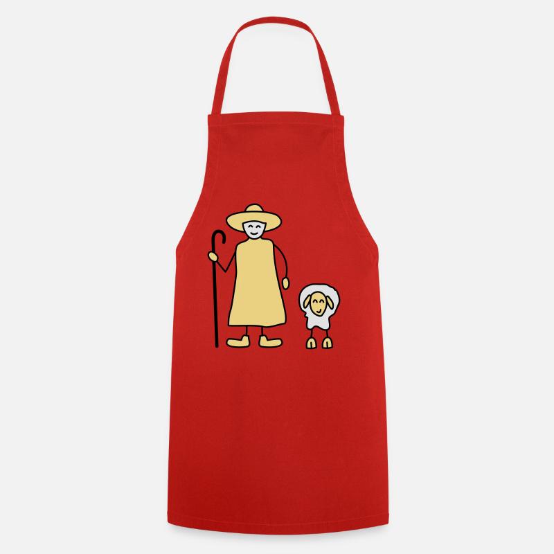 moutons - Tablier de cuisine - rouge