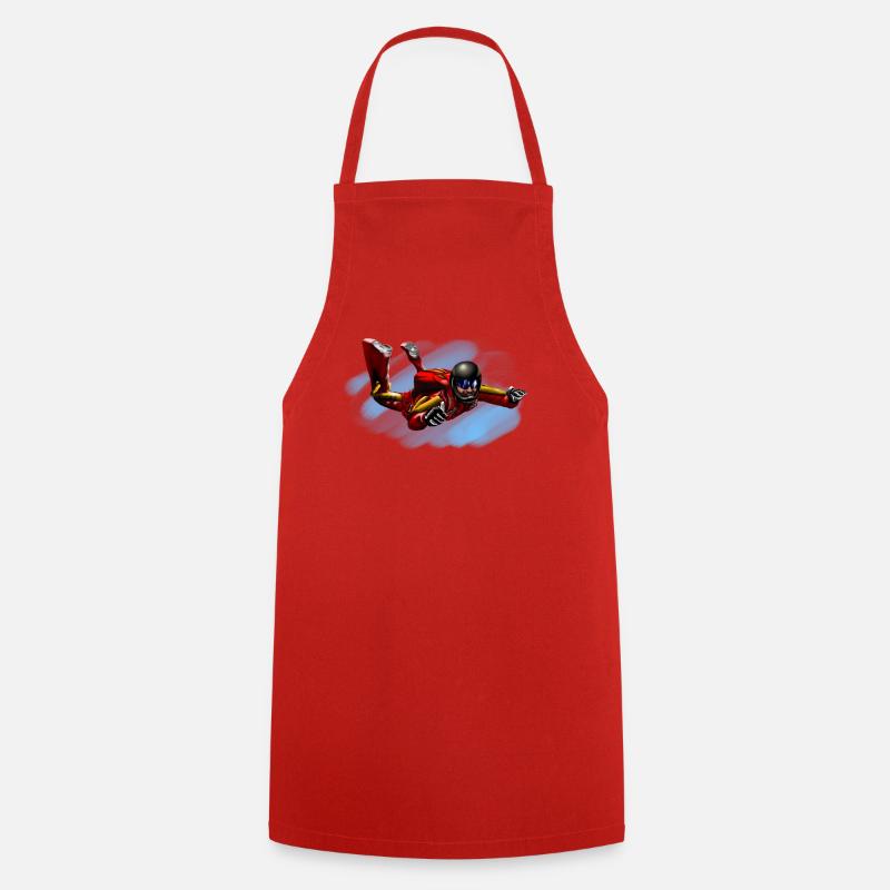 skydiver - Cooking Apron - red