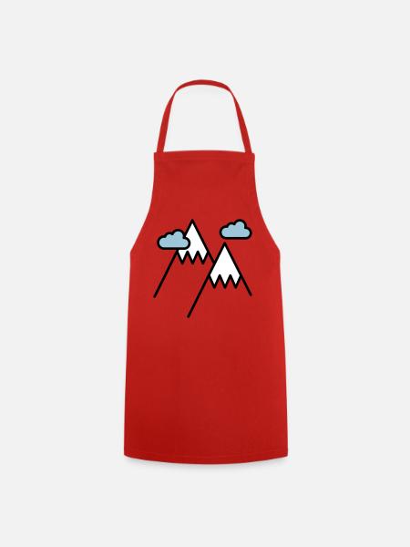 La montagne appelle - Tablier de cuisine - rouge
