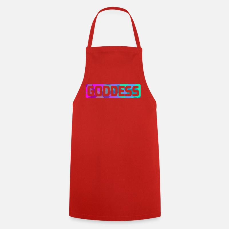 GODDESS - Cooking Apron - red