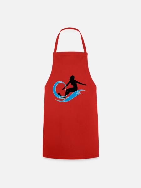 surfeuse - Tablier de cuisine - rouge