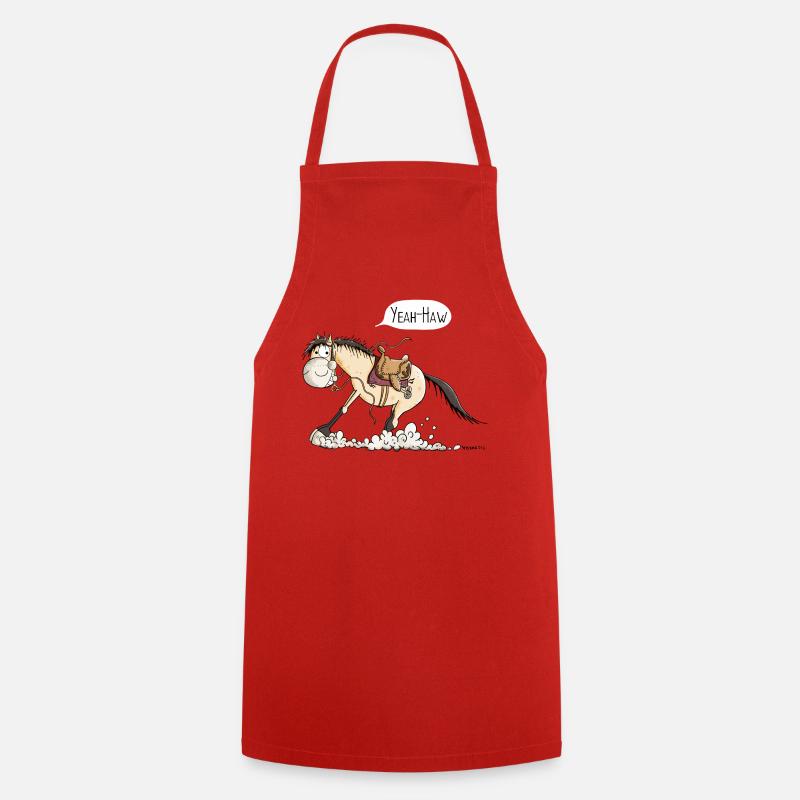 Yeah Haw Quarter Horse - Tablier de cuisine - rouge