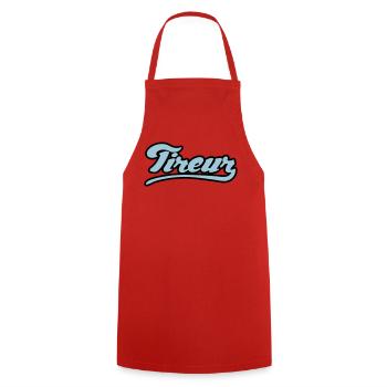 Tireur pétanque flex - Tablier de cuisine - rouge - Devant - AI Model Male 185 dark (185cm)