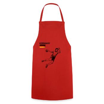 European Handball Championship 2020 Men's Handball - Cooking Apron - red - Front - AI Model Male 185 dark (185cm)