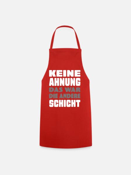 lustige Sprüche - Kochschürze - Rot